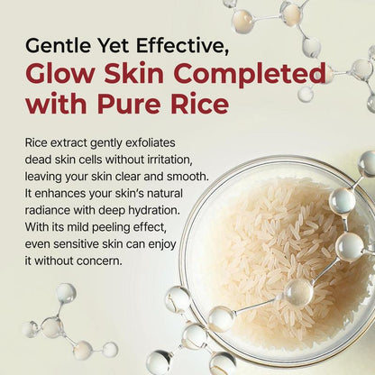 [Dr.Melaxin Official] Peel Shot Glow Rice Peeling Ampoule, Soft Exfoliating Face & Body Dead Cell, Blackheads Remover for All Skin Types, 80Ml Skincare Comfort Ampoule