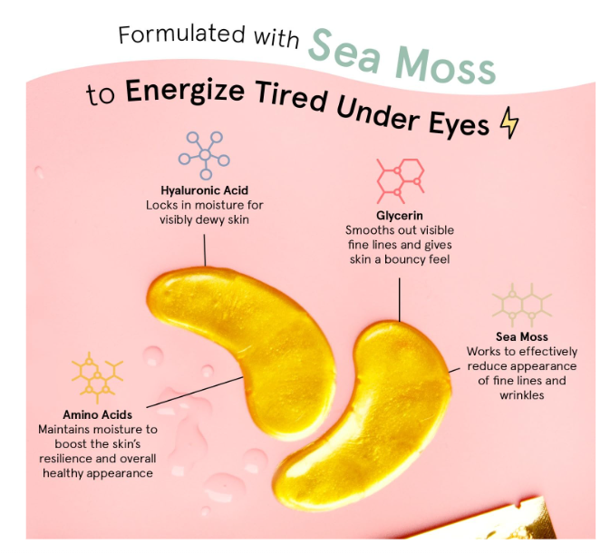 Under Eye Masks for Puffy Eyes, Dark Circles by Grace & Stella -