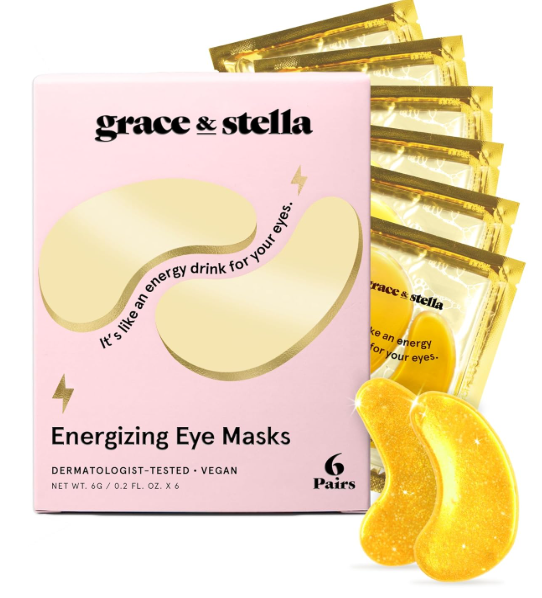 Under Eye Masks for Puffy Eyes, Dark Circles by Grace & Stella -
