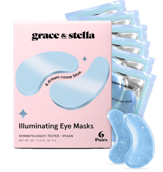 Under Eye Masks for Puffy Eyes, Dark Circles by Grace & Stella -