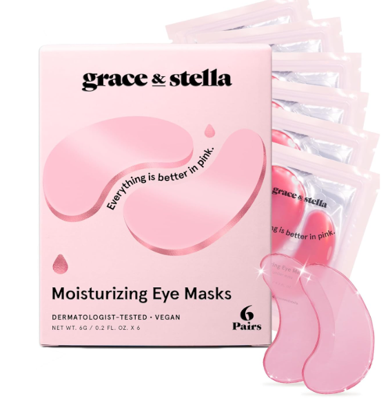 Under Eye Masks for Puffy Eyes, Dark Circles by Grace & Stella -