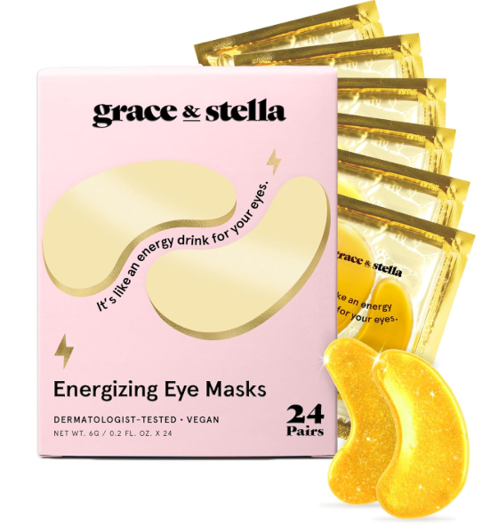 Under Eye Masks for Puffy Eyes, Dark Circles by Grace & Stella -