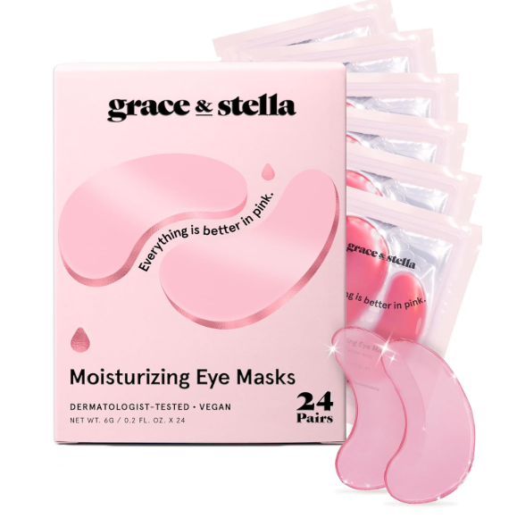 Under Eye Masks for Puffy Eyes, Dark Circles by Grace & Stella -