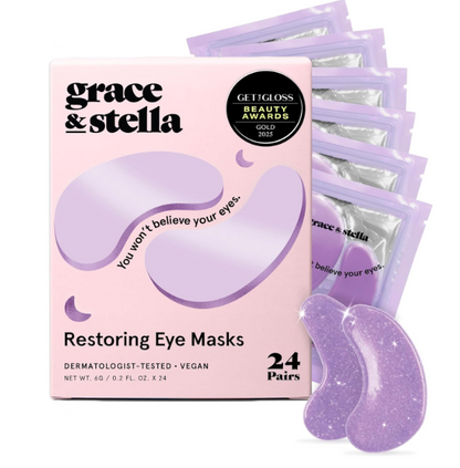 Under Eye Masks for Puffy Eyes, Dark Circles by Grace & Stella -
