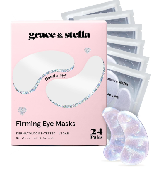 Under Eye Masks for Puffy Eyes, Dark Circles by Grace & Stella -