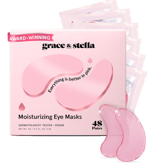 Under Eye Masks for Puffy Eyes, Dark Circles by Grace & Stella -