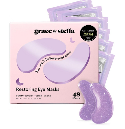 Under Eye Masks for Puffy Eyes, Dark Circles by Grace & Stella -