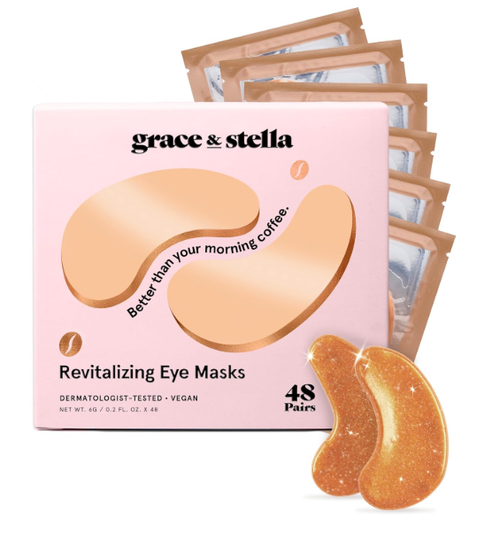 Under Eye Masks for Puffy Eyes, Dark Circles by Grace & Stella -