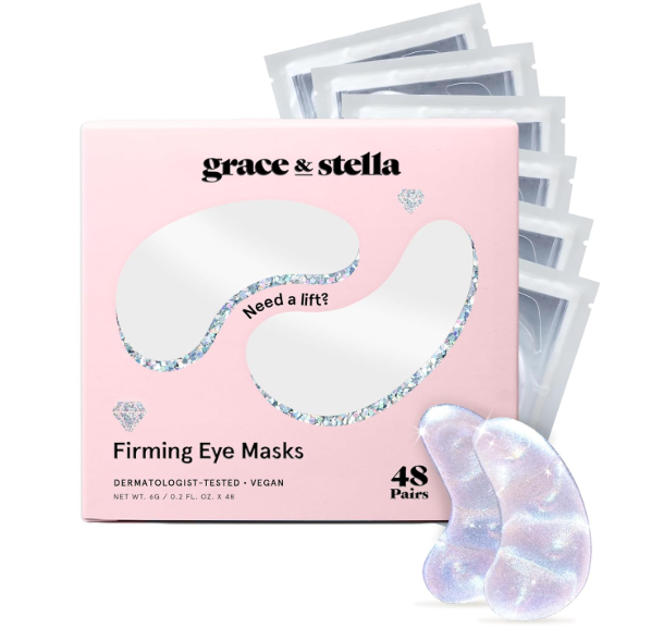 Under Eye Masks for Puffy Eyes, Dark Circles by Grace & Stella -