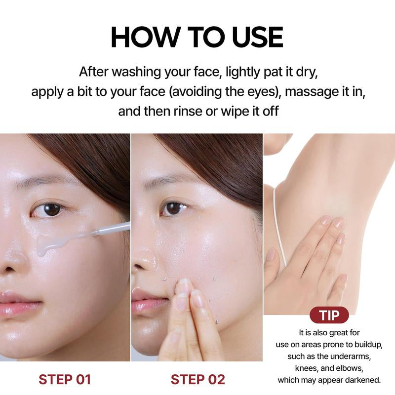 [Dr.Melaxin Official] Peel Shot Glow Rice Peeling Ampoule, Soft Exfoliating Face & Body Dead Cell, Blackheads Remover for All Skin Types, 80Ml Skincare Comfort Ampoule