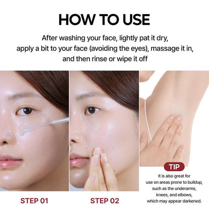 [Dr.Melaxin Official] Peel Shot Glow Rice Peeling Ampoule, Soft Exfoliating Face & Body Dead Cell, Blackheads Remover for All Skin Types, 80Ml Skincare Comfort Ampoule